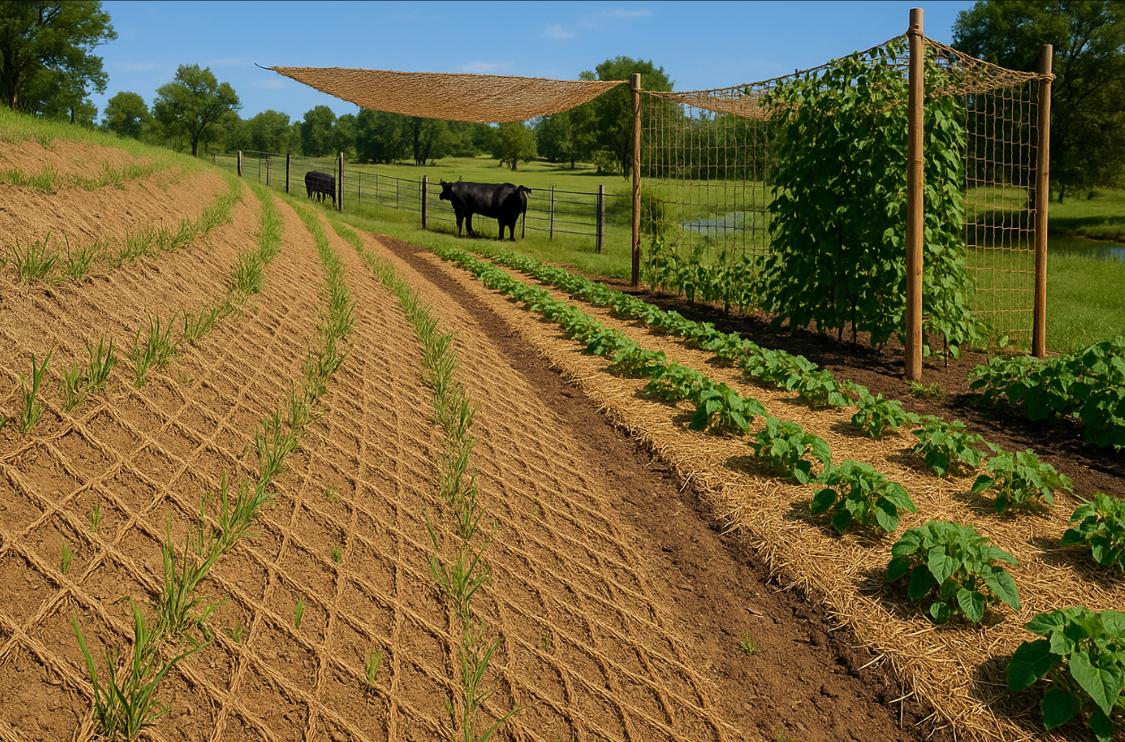 jute rope netting