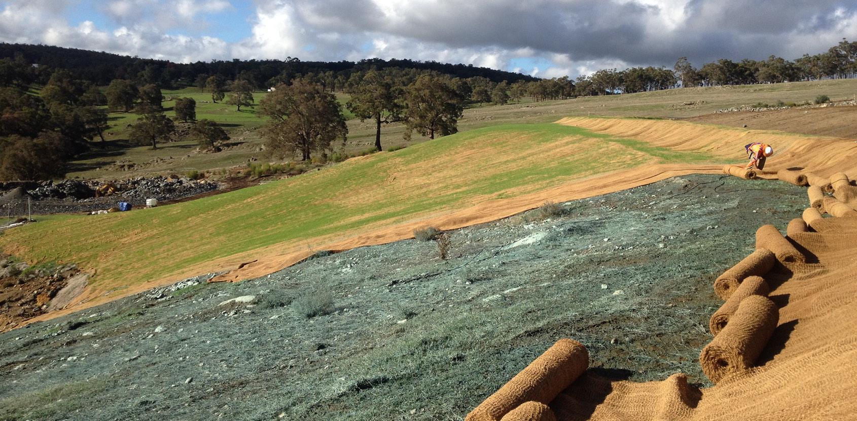 jute netting and irrigation