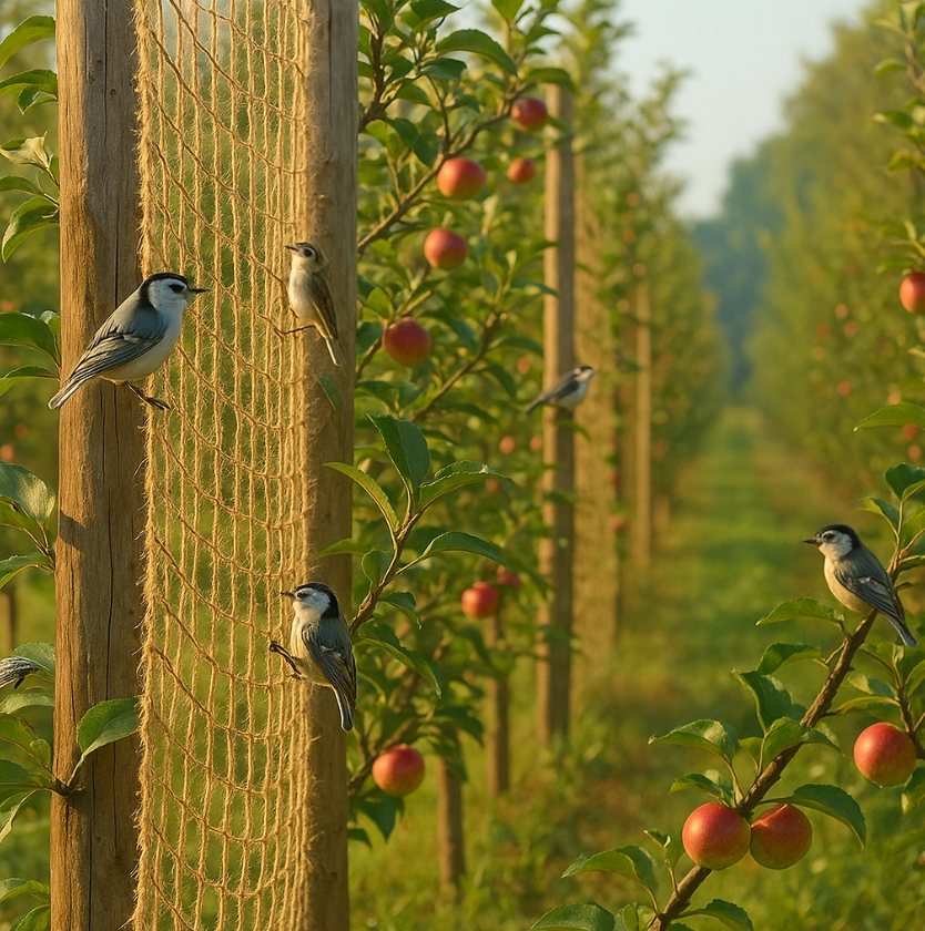 jute netting for birds to climb