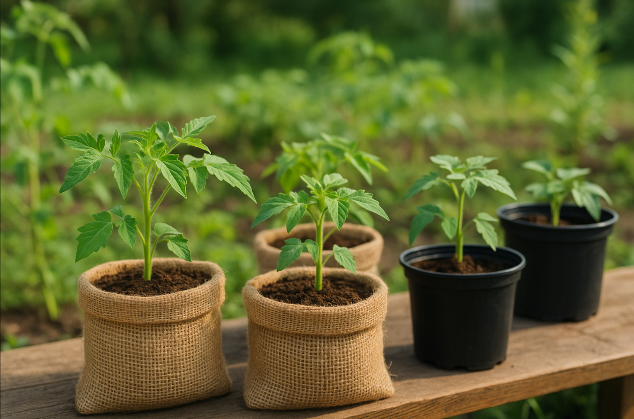 burlap bags for plants