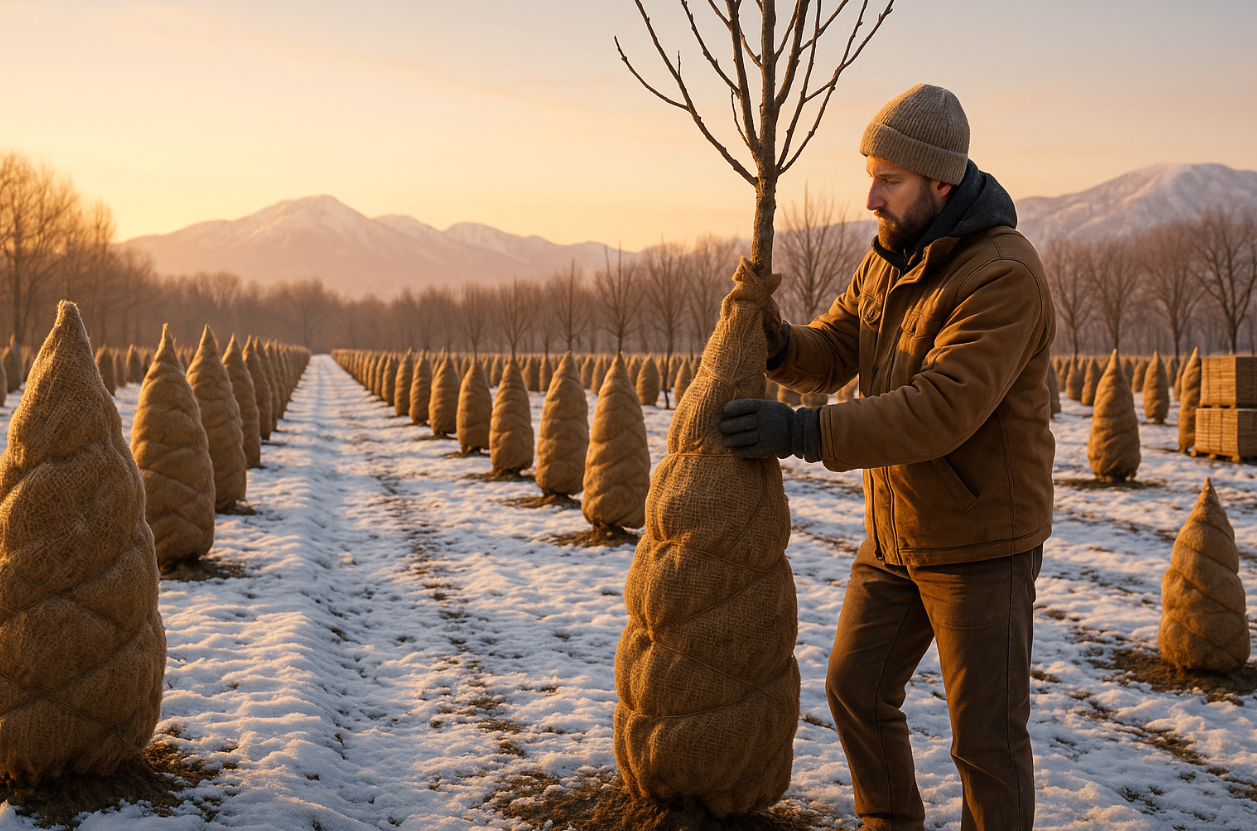 burlap for plant protection