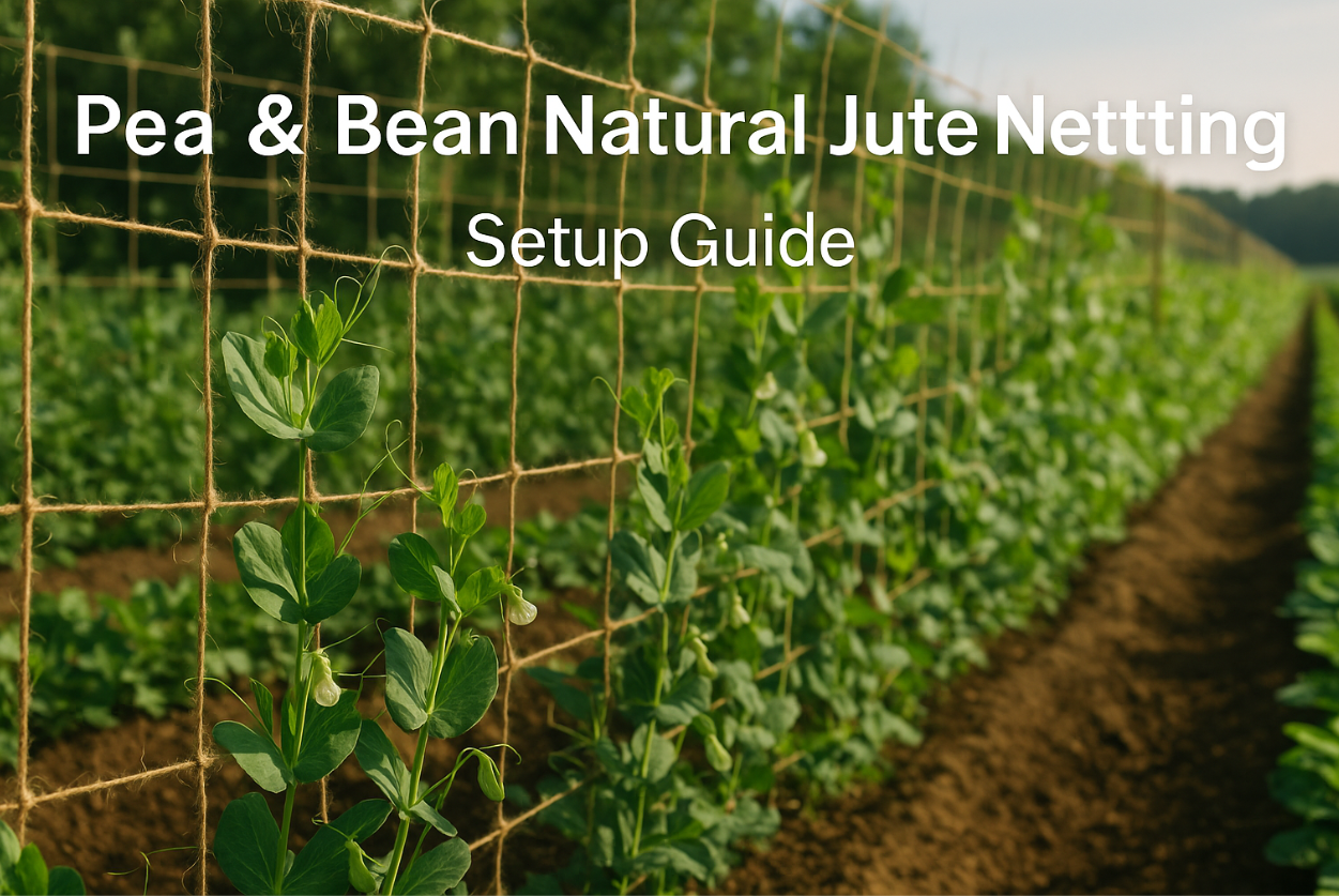 pea and bean natural jute netting