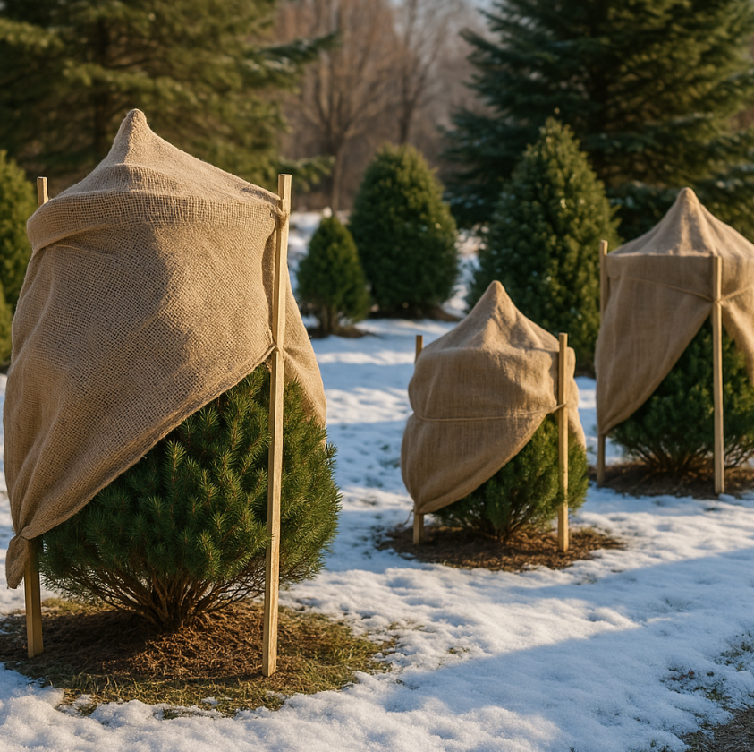 burlap cover for plants