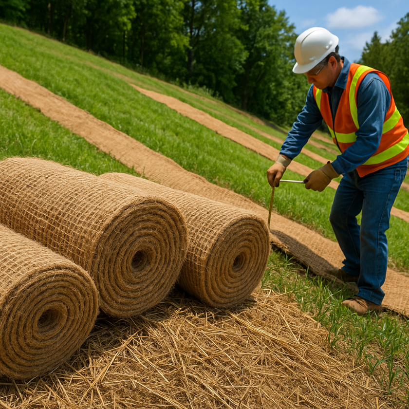 rolls of burlap for landscaping