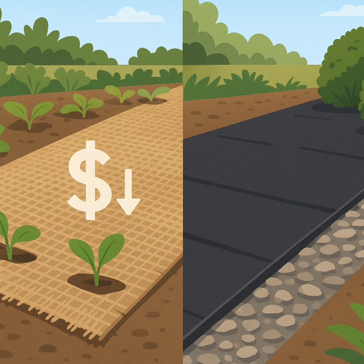 burlap for weed control