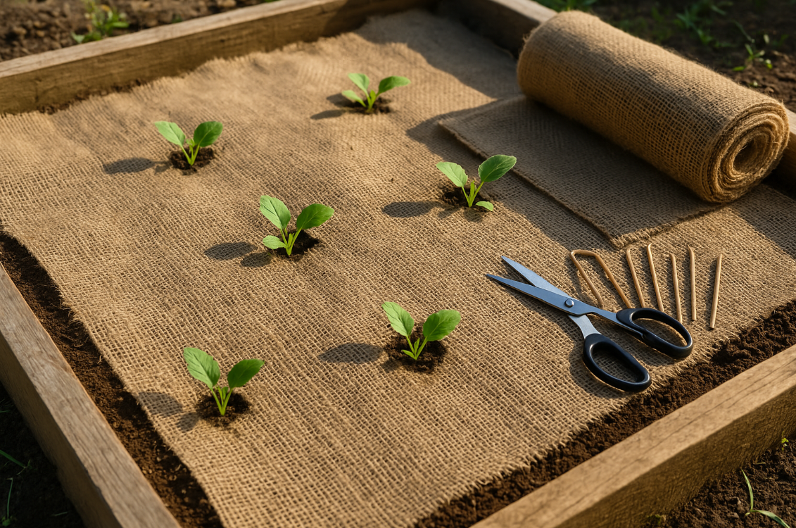 burlap fabric for weed control