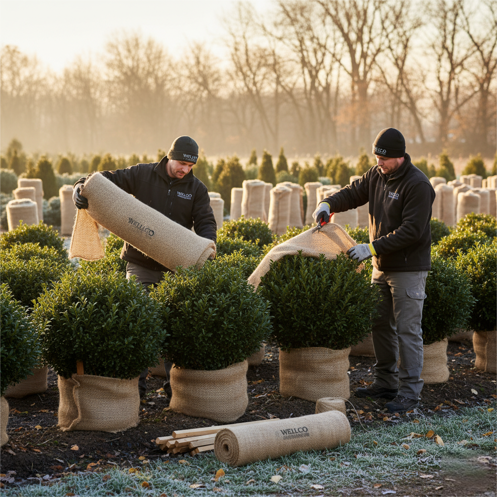 burlap for wrapping plants