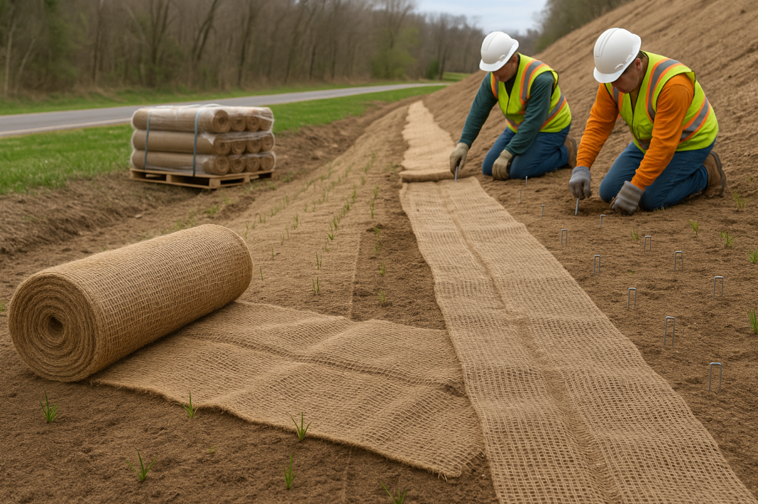 bulk burlap for erosion control