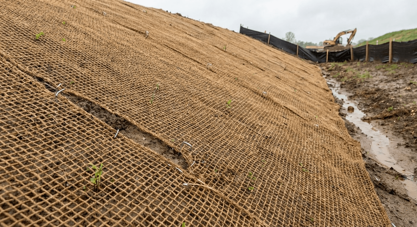 best jute netting erosion control