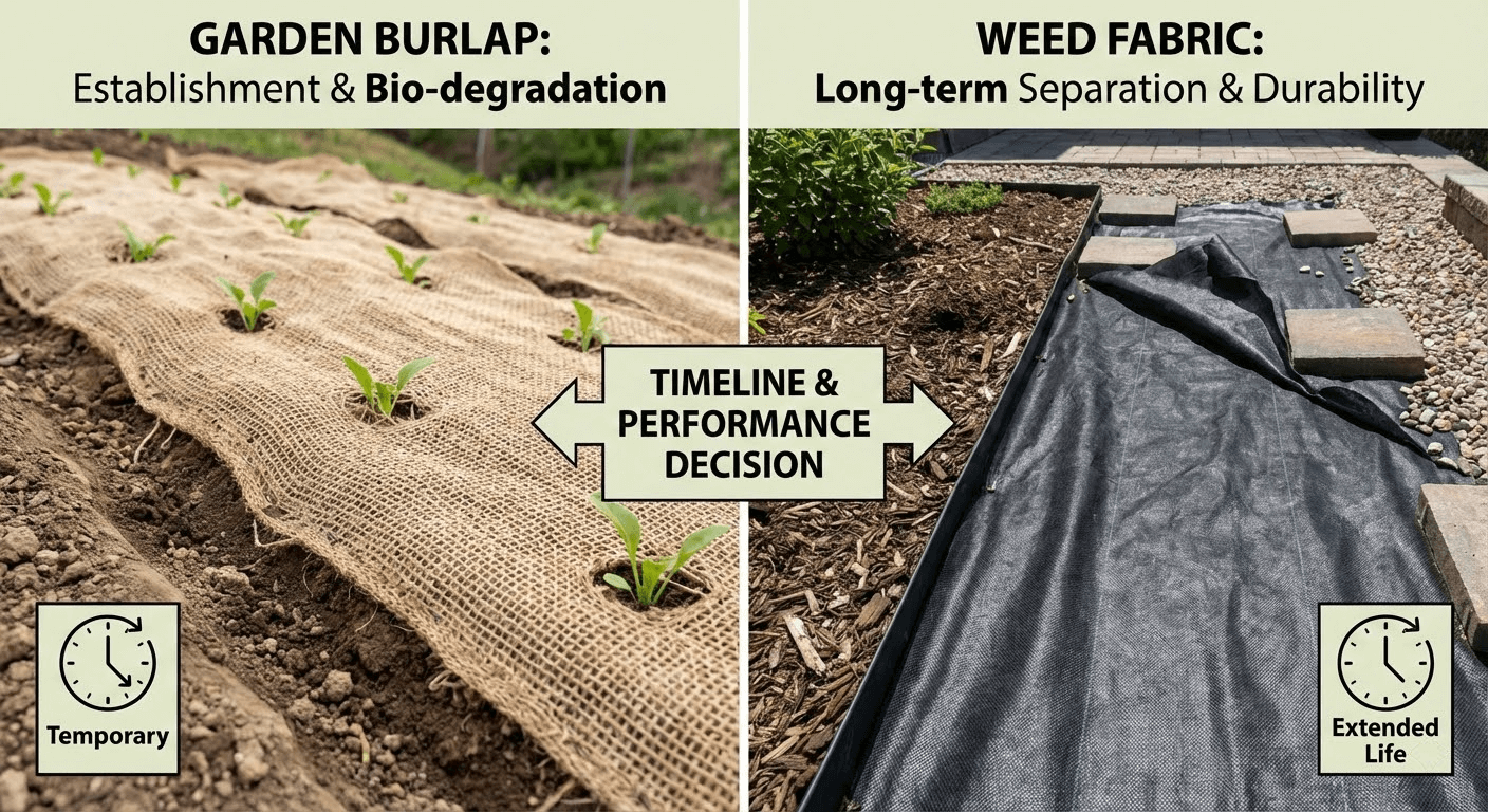 garden burlap fabric