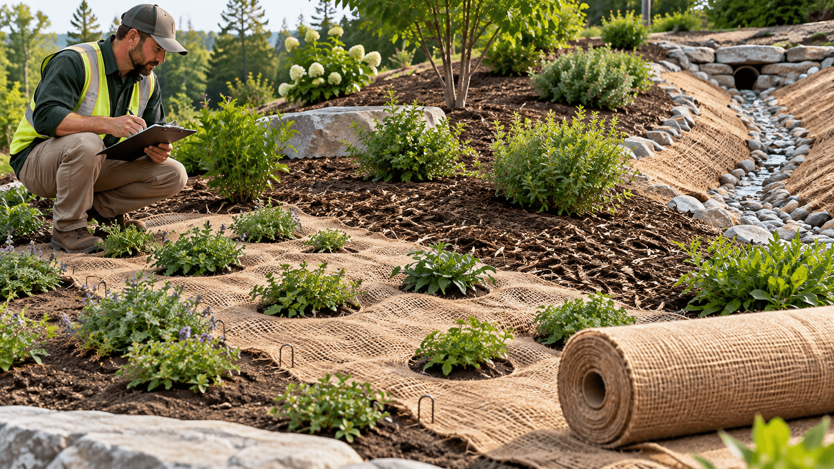landscaping burlap