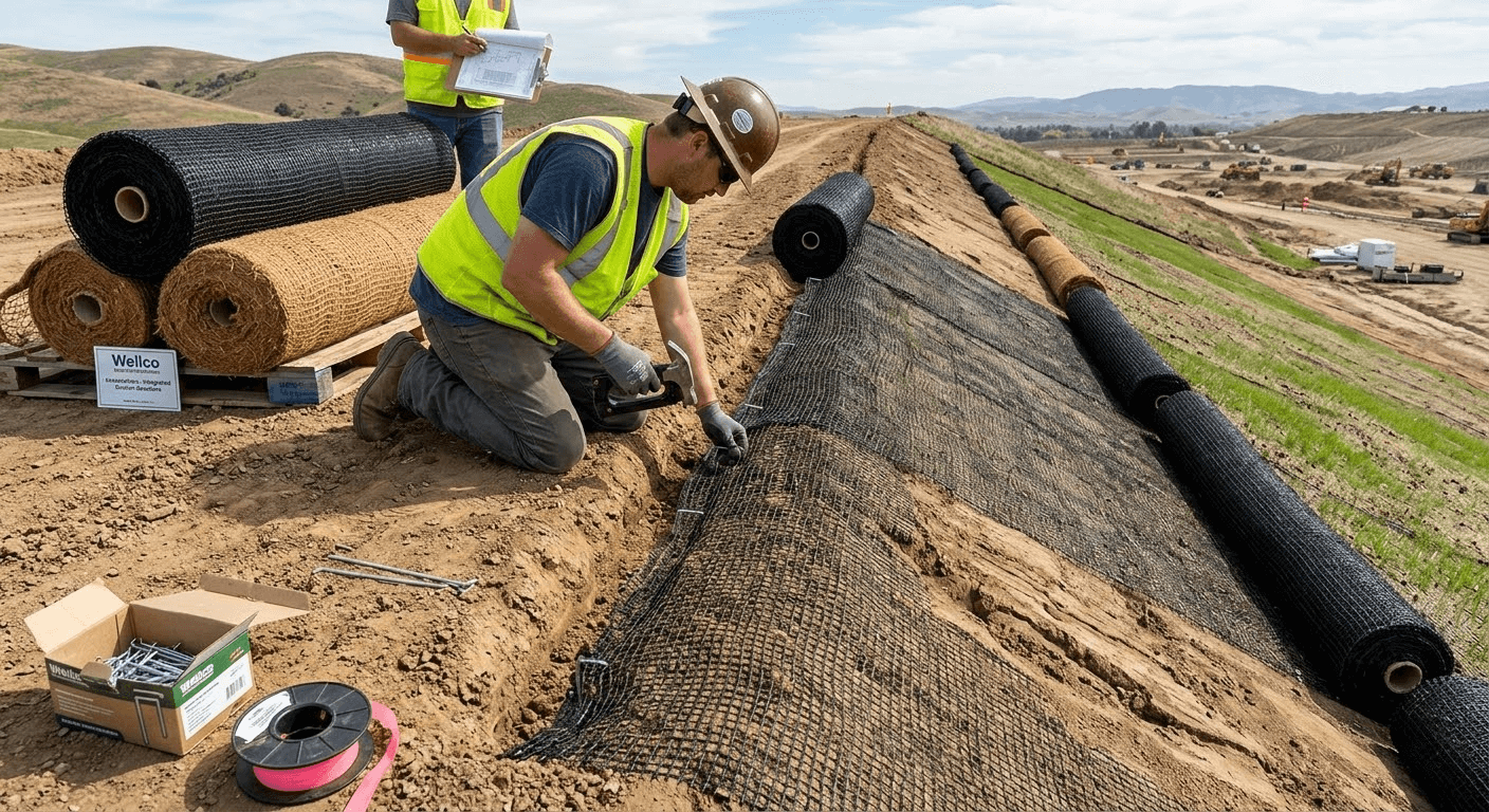 landscape netting for slopes