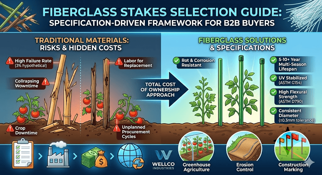 fiberglass stakes