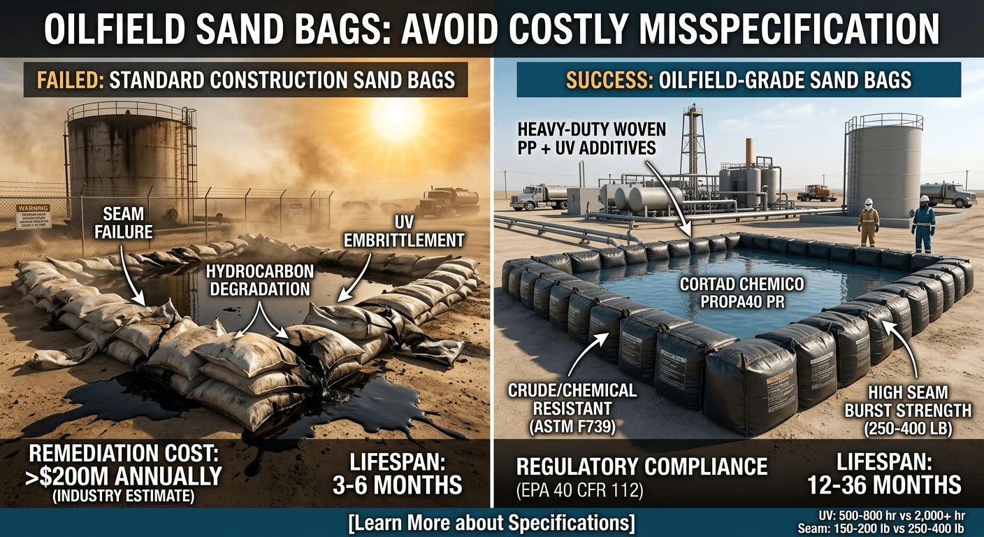 oilfield sand bags