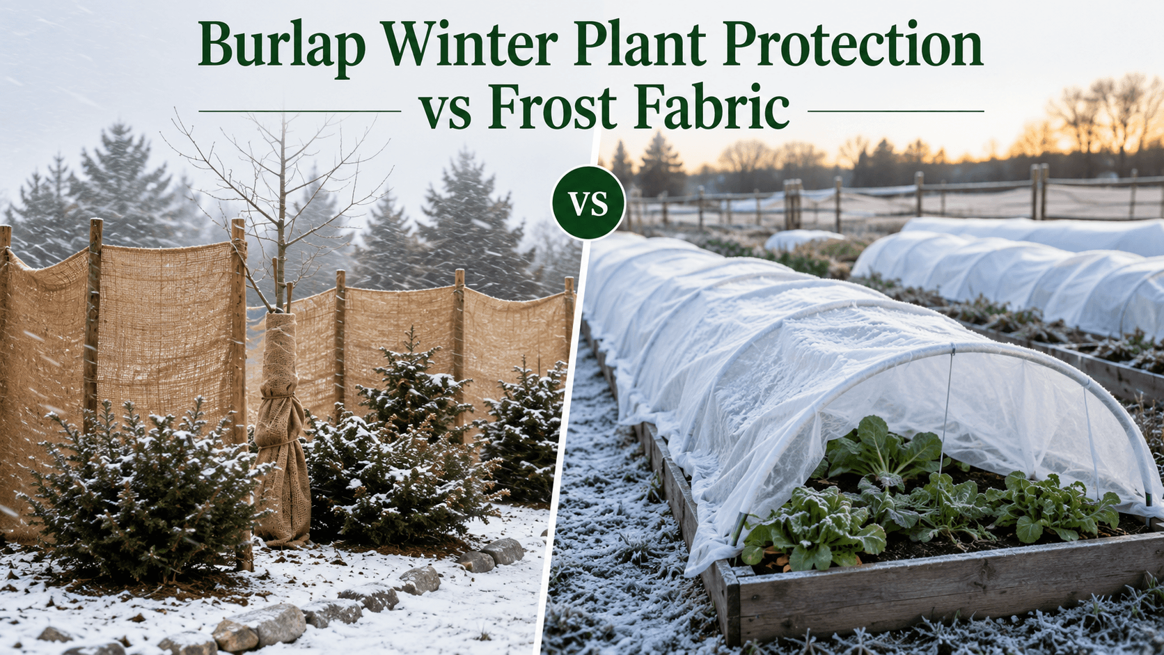 burlap winter plant protection
