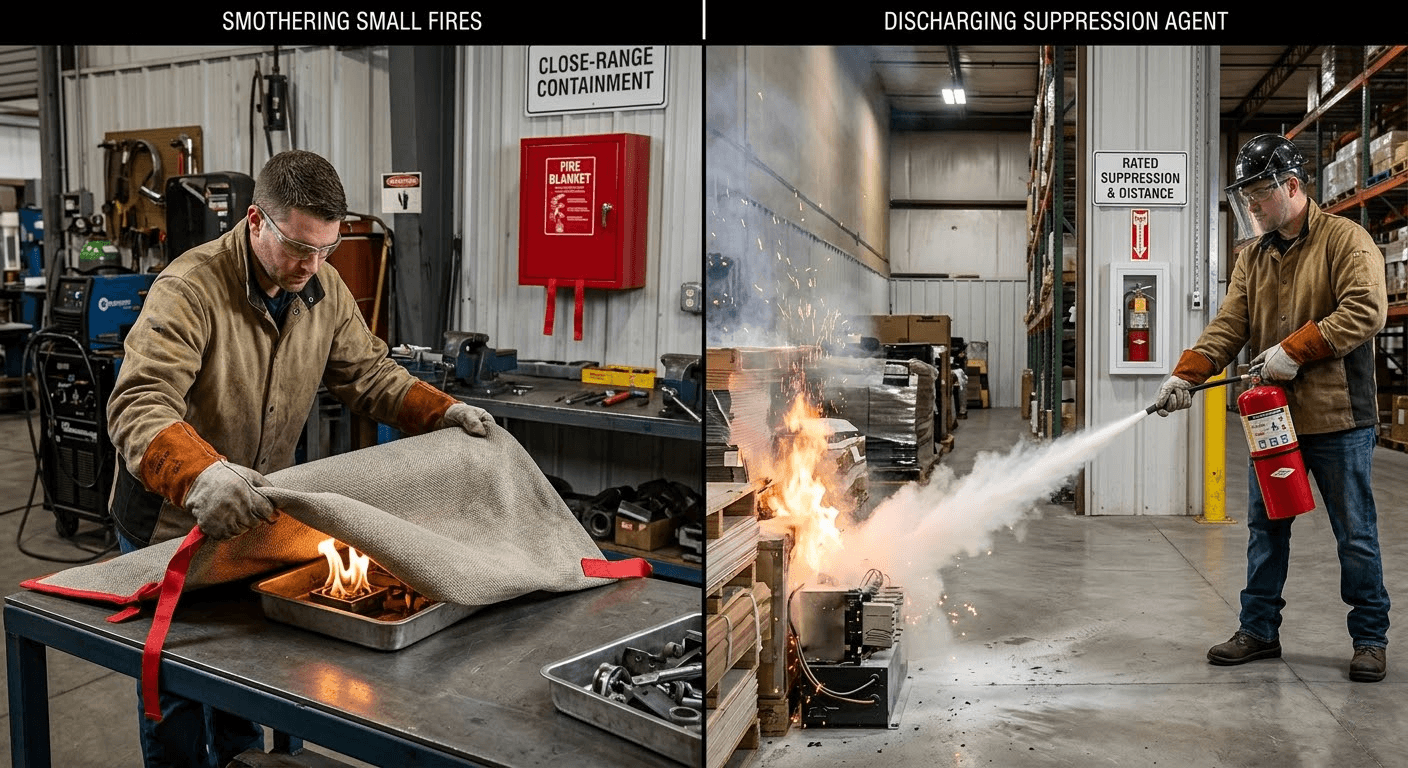 fire blanket for industrial use